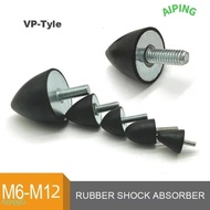 NG1ZX Rubber Shock Absorber, M6 M8 M10 M12 Thread Rubber Mount Vibration Isolation Base, Durable VP-