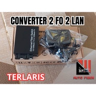 Ethernet Fiber Switch 2FO 2 Lan Converter