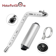Motorcycle Exhaust Muffler Pipe Silencer 1.5'' for 125cc 140cc 150cc 160cc Dirt Bike ATV Quad 4 Whee