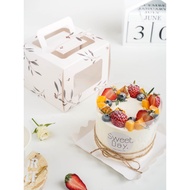 Ready stock 🇲🇾 Flower Design Cake Packing Box 4 inches