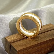 BVLGAR B.ZERO1 白陶瓷單環戒指 53碼