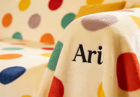 Ari Colourful Spot Pattern Furniture Cover On Sale