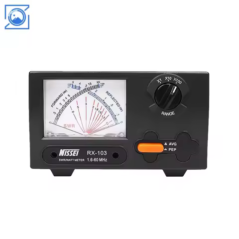 NISSEI RX-103 Mini SWR/Watt Meter 2KW 1.6-60MHz HF/V/U Band High Quality Power Meter for Walkie Talk