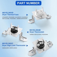 3PC 6931EL3003C Kit Termostat Had Tinggi dengan Fius Termal Pengering 6931EL3003D Termostat Pengerin