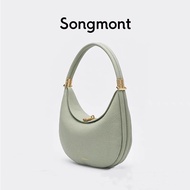 Songmont Crescent กระเป๋าสะพายไหล่ หนังวัวแท้ พร้อมกล่อง 77221118 MAT629 9.10v