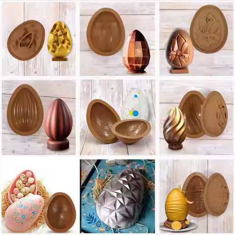 Egg Mold for Diy Easter Decorations Large 3D Breakable Easter Egg Surprise Chocolate Molds Easter Eg