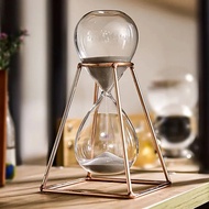[Toronto2]  Metal 30 Minutes Hourglass Timer Modern Art Ornament Glass Timing Hourglass Creative Off
