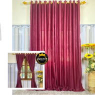 GORDEN SMOKRING 12 RING UKURAN 220 x 135 CM BISA UNTUK JENDELA DAN PINTU / GORDEN SERUT MOTIF BUNGA 