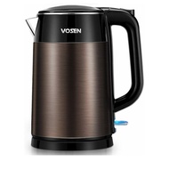 Electric Kettle, VOSEN Electric Tea Kettle 1.7L Double Wall Stainless