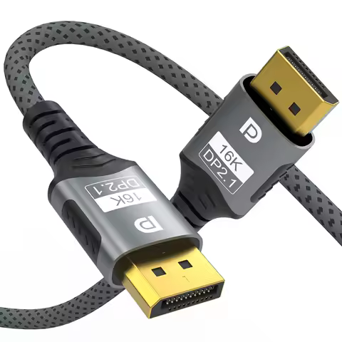 DP 2.1 16K Displayport Cable 16K 30Hz 8K 120Hz 4K 144Hz Video Audio Cable Display Port 1.2 Adapter f
