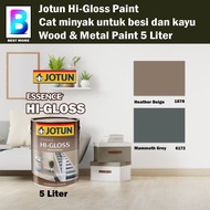 Jotun Hi-Gloss Wood And Metal Paint 5 Liter Heather Beige 1878 / Mammoth Grey 6172