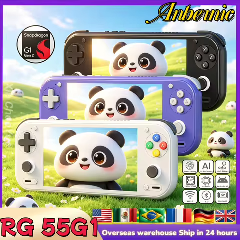 Anbernic RG 55G1 Retro Handheld Game Console 5.5 Inch Touch IPS Screen Snapdragon G1 Gen 2 Android 1