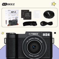 กล้องใหม่✨KiTBEEZ KP-4 กล้องดิจิตอล 75MP 5K ซูม18X WiFi Digital Camera จอพลิกได้ 180° สำหรับเซลฟี่ ก
