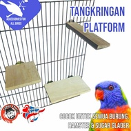 Wooden platform perch for all parrots, sugar, cylinders, hamsters perch for birds parrot perch