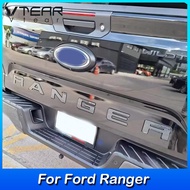 Vtear for Ford Ranger / Ranger Raptor 2023 2024 Car Letter Labeling Rear Compartment Logo Cover Plastic Chrome Plated Modification Parts Automotive Exterior Accessories