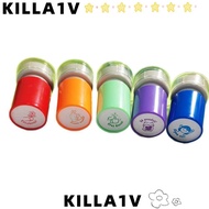 KILLA1V 5Pcs Teacher Seal Stamp, Cute Animals Encourage Students Spanish Seal, Cartoon Praise Durabl