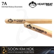 HEARTBEAT 7A USA Red Hickory Drumstick
