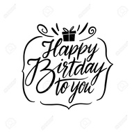 BIRTHDAY WISHES STICKER + BOX CANTIK