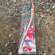 HIJAU MERAH F1zr special edition caltex RED GREEN MOTORCYCLE Striping STICKER