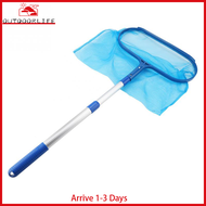 Swimming Pool Skimmer Net w/Telescopic Pole Ponds Cleaning Debris Leaf Rake