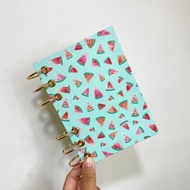 綠色小西瓜- A6 6孔活頁本 封面可水洗 無時效 行事曆 手帳
