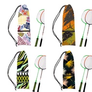[Badminton Racket Bag] Badminton Equipment Racket Bag Unique Fashion Racket Bag Double-Sided Printing Racket Cover Washable Non-Fade