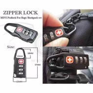 Mini Padlock Travel Bag Swiss Gear Army Keychain