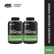 [เซ็ตคู่!!]Optimum Nutrition Creatine 600gram (600กรัม) x2 เพิ่มกล้ามเนื้อ เพิ่มพลัง 2 กระปุก