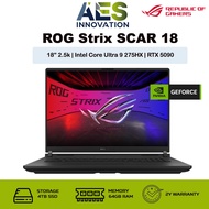 ROG Strix SCAR 18 | G835LX-SA046W | 18" 2.5K | Intel Ultra 9 275HX | RTX 5090 | 64GB/4TB SSD | Win11