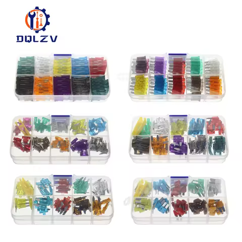 Car Fuse 5/7.5/10/15/20/25/30/35/40A Mini/Small/Medium 32V Automotive Blade Type Zinc alloy Fuse wit