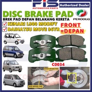 FIS Disc Brake Pad Front Perodua Kenari L900 Daihatsu Move L900 Brek Pad Depan Kereta