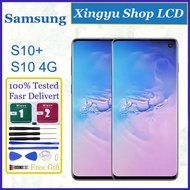 AMOLED For Samsung Galaxy S10 S10+ G975F G770 G975U LCD With Frame Display Digital Touch Screen Repl