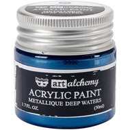Prima Marketing Finnabair Art Alchemy Acrylic Paint 1.7 Fluid Ounces - METALLIC DEEP WATERS