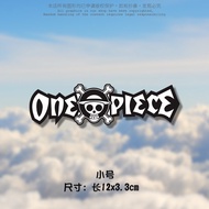Miếng Dán Trang Trí Hình Logo One Piece Sáng Tạo Cho Xe Máy Máy Tính Hộp Đựng Máy Tính Thân Xe Kính