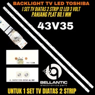 TOSHIBA 43 INCH 43V35 LED TV BACKLIGHT TOSHIBA 43 INCH TV BACKLIGHT