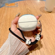 for Baseus Bass BC1 Case Clear Soft Case Cute Puppy Lanyard Suitable for Baseus Bass BC1 Open-Ear Sh