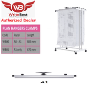 Writebest Plan Hanger Clamps (Aluminium) All Sizes Plan Hanger Clamps (A1 & A0)