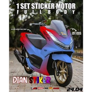 COD DECAL STICKER PCX 160 FULL BODY PCX TERBARU WARNA PUTIH MERAH HITAM PCX MODIFIKASI PCX INDONESIA