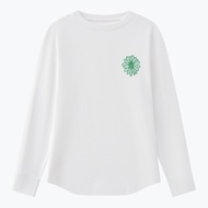 เสื้อยืดแขนยาวผู้หญิง MARDI MODA ฤดูใบไม้ร่วง 2025 ดีไซน์ใหม่ เสื้อเชิ้ตแขนยาว ทรงหลวม ผ้าฝ้าย ระบาย