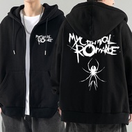 Baju Rock Band My Chemical Romance Mcr Dead Zipper Hoodie Black Parade Punk Emo jacket lengan panjan