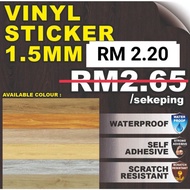 1.5MM Vinyl Sticker Flooring Vinyl Self Adhesive / RM2.20 Sekeping