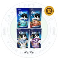 Purina Felix Cat Treats/Cat Snacks(Play Tubes/Party Mix) - 50g/60g