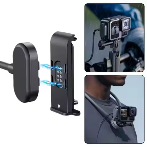Magnetic Waterproof Charging Side Cover Cable KIT For Gopro 9 10 11 12 Type-C Charging Cover Port Ea