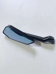 Kiếng kiểu 744 chân ngắn 3D màu đen bạc & xiken gương chiếu hậu xe máy 744 kính chiếu hậu