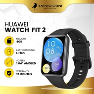 Huawei Watch Fit 2 Black Smart Watc hBluetooth 智能手表 Jam Tangan Pintar