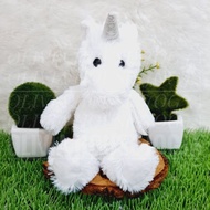 White Unicorn Doll Std S White Unicorn Doll S Silver Horn Unicorn Doll