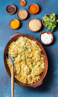 Basmati rice and Cake rusk