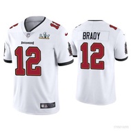 fuz Tampa Bay Buccaneers NFL Football Jersey Tom Brady No.12 Tshirt Tops Jersey Loose Sport Tee Unisex