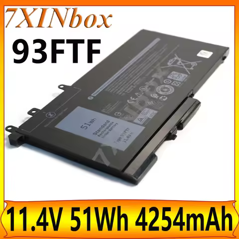 7XINbox 93FTF 83XPC 11.4V 51Wh 4254mAh Laptop Battery For Dell Latitude 5280 5290 5480 5490 5580 559