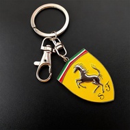 NewFor Ferrari F430 Stradale 458 488 612 F12 FF 3D Stereoscopic Ferrari Car Logo Keychain Ring Small